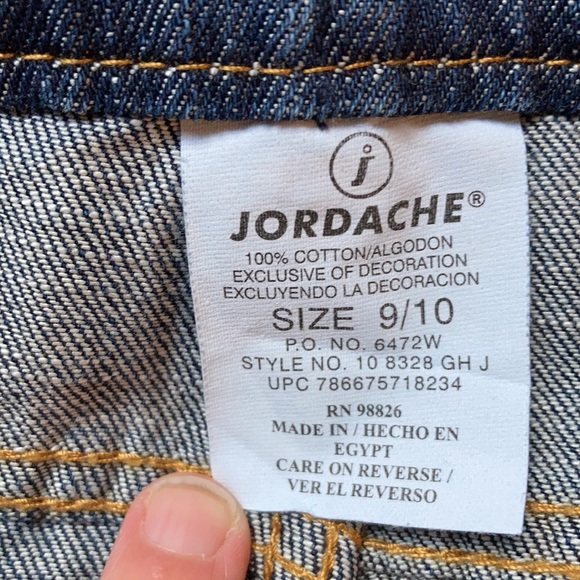 Jordache Mini Embellished Jean Skirt Size 9/10 - Picture 6 of 8